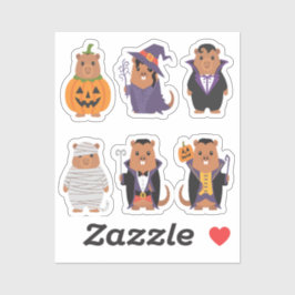 Adesivo Capybara Halloween Stickers
