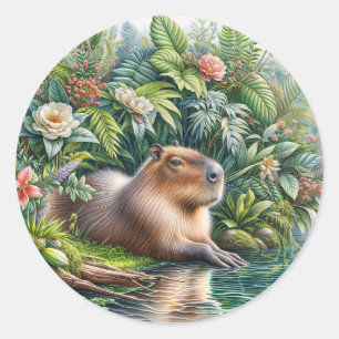 Adesivo Capybara Jungle Art