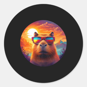 Adesivo Capybara Mountain Nature Animal Willife Forest Ou