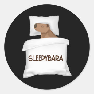Adesivo Capybara Oficial do Sono Pijamas Nightgown Sleepyb