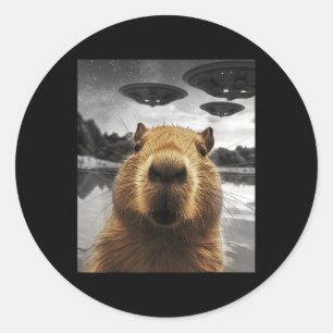 Adesivo Capybara Selfie Funny Xmas Animal Graphic Capybara