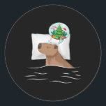 Adesivo Capybara Sleep Night Xmas Rodent Christmas Dream C<br><div class="desc">Capybara Sleep Night Xmas Rodent Christmas Dream Capybara</div>