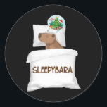Adesivo Capybara Sleep Night Xmas Rodent Christmas Dream S<br><div class="desc">Capybara Sleep Night Xmas Rodent Christmas Dream Sleepybara</div>