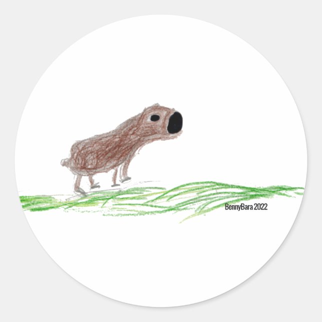 Adesivo Capybara Sticker (Frente)