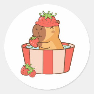 Adesivo Capybara Stickers   Bastões de animais bonitos par