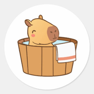 Adesivo Capybara Stickers   Bastões de animais bonitos par