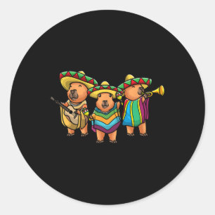 Adesivo Capybyra Cinco De Mayo Músico Bynd Mexicano Crianç