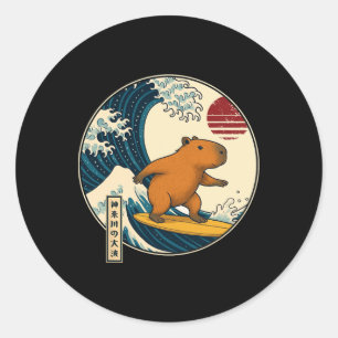 Adesivo Capyra Japonês Kanagawa Onda Surf Japão Meninos G