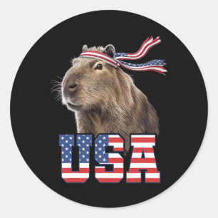 Adesivo Capyra Usa Bandeira Patriótica Americana Homens Mu