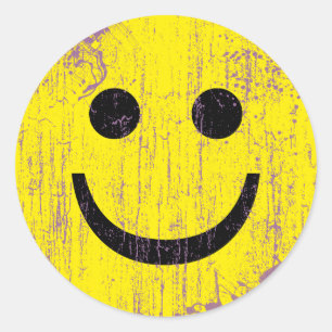 ADESIVO CARA AMARELA - AFLIGIDA E ENVELHECIDA