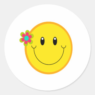 Adesivo Cara amarela grande