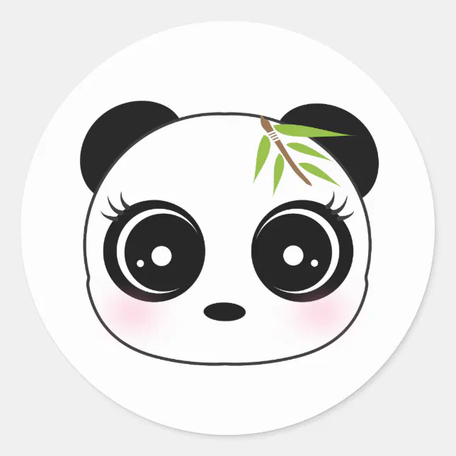 Autocolantes decorativos de ilustrações Cara de panda feliz - TenStickers