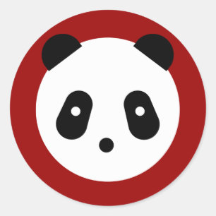 Adesivo Cara bonito da panda do ~ de Kawaii