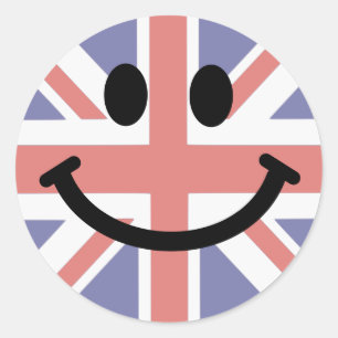 Adesivo Cara britânica da bandeira