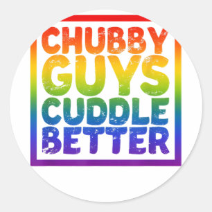 Adesivo Cara Chubby Mais Encostado - Gay Bear