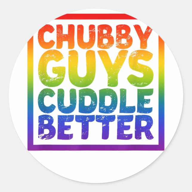 Adesivo Cara Chubby Mais Encostado - Gay Bear (Frente)