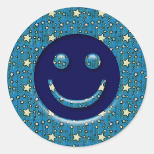 ADESIVO CARA COM ESTRELAS