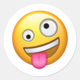 Adesivo Cara com o um grande e um olho pequeno - Emoji