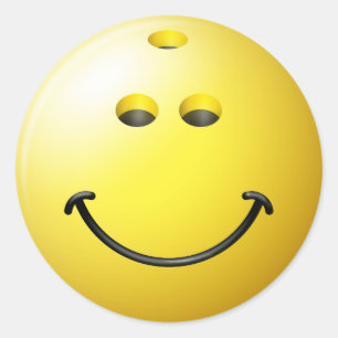 Adesivo Cara da bola de boliche