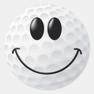 Adesivo Cara da bola de golfe