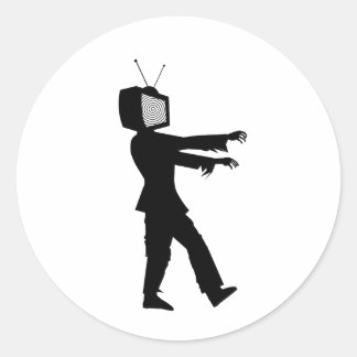 Adesivo Cara da TV Zombie por Chillee Wilson