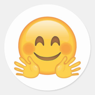 Adesivo Cara de abraço - Emoji