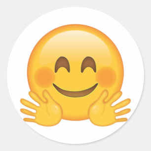 Adesivo Cara de abraço - Emoji