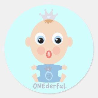 Adesivo Cara de bebê maravilhosa - azul