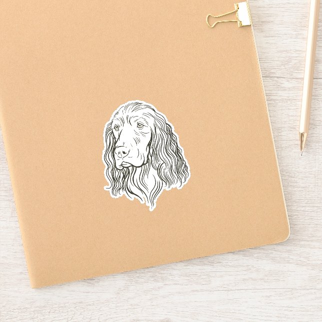 Adesivo Cara de Cachorro Cocker Spaniel Fofo (Notebook)