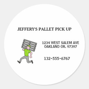 Adesivo Cara de Cartografia de Palete de Madeira Profissio