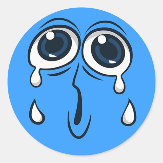 Adesivo Cara de Choro Louco (Frente)