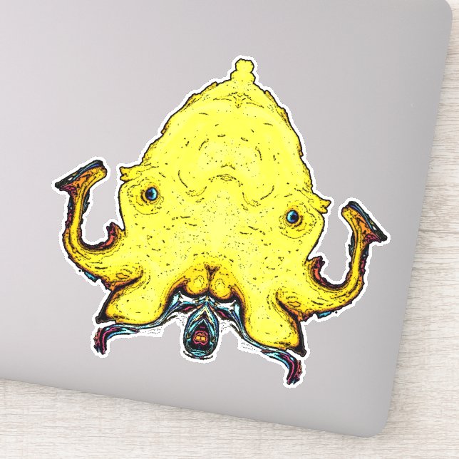 Adesivo Cara de deus monstro (Detalhe)