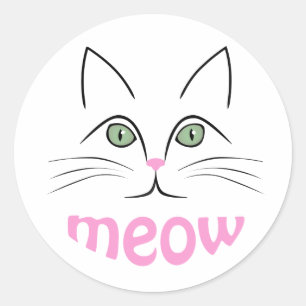 Adesivo Cara de gato