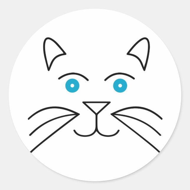 Adesivo Cara de gato (Frente)
