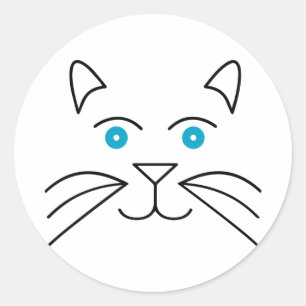 Adesivo Cara de gato