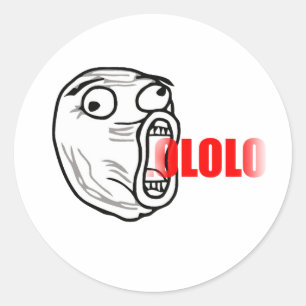 Adesivo Cara de LOL