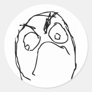 Adesivo Cara De Memória Irritada E Infeliz