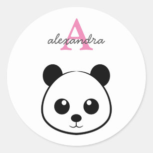 Adesivos Cara Panda