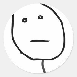 Adesivo Cara de póquer