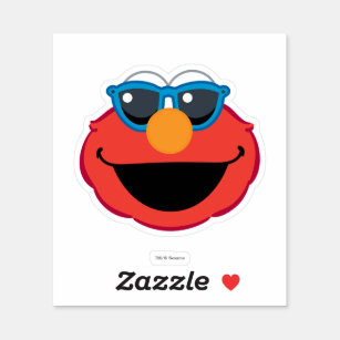 Adesivo Cara de sorriso de Elmo com óculos de sol