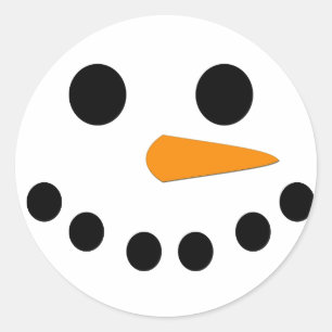 Adesivo Cara do boneco de neve