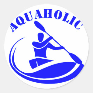 Adesivo Cara do caiaque de Aquaholic