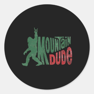 Adesivo Cara do Montanhista Divertido Design Bigfoot