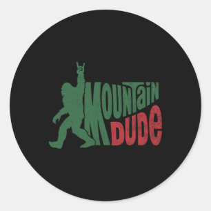 Adesivo Cara do Montanhista Divertido Presente de Bigfoot