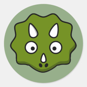Adesivo Cara do triceratops dos desenhos animados