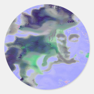 Adesivo Cara Elvish - um desenho digital, arte da fantasia