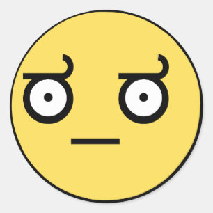 Adesivo Cara impressionante da desaprovação