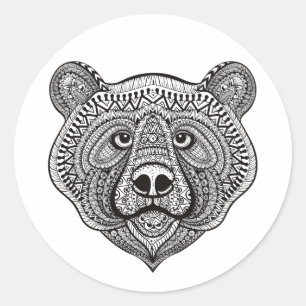 Adesivo Cara inspirada do urso