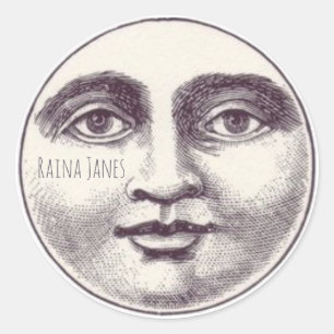 Adesivo Cara lunática da lua