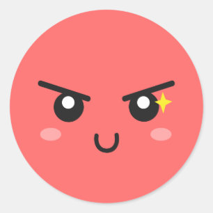 Adesivo Cara perniciosa com faísca má